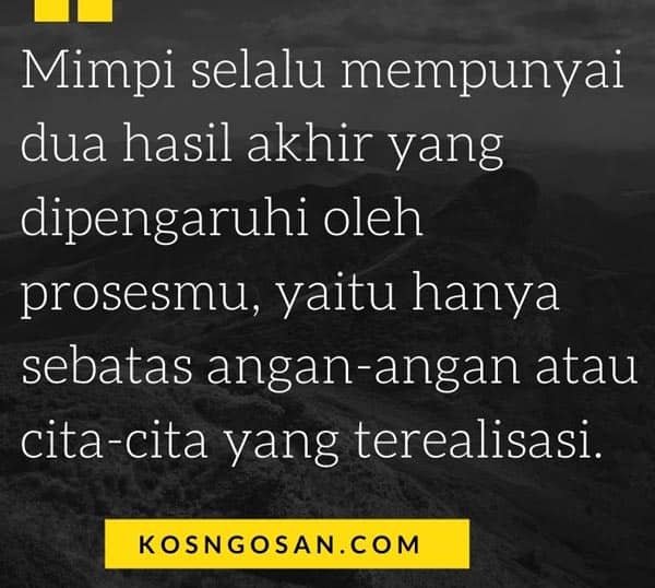 kata usaha tidak menghianati hasil