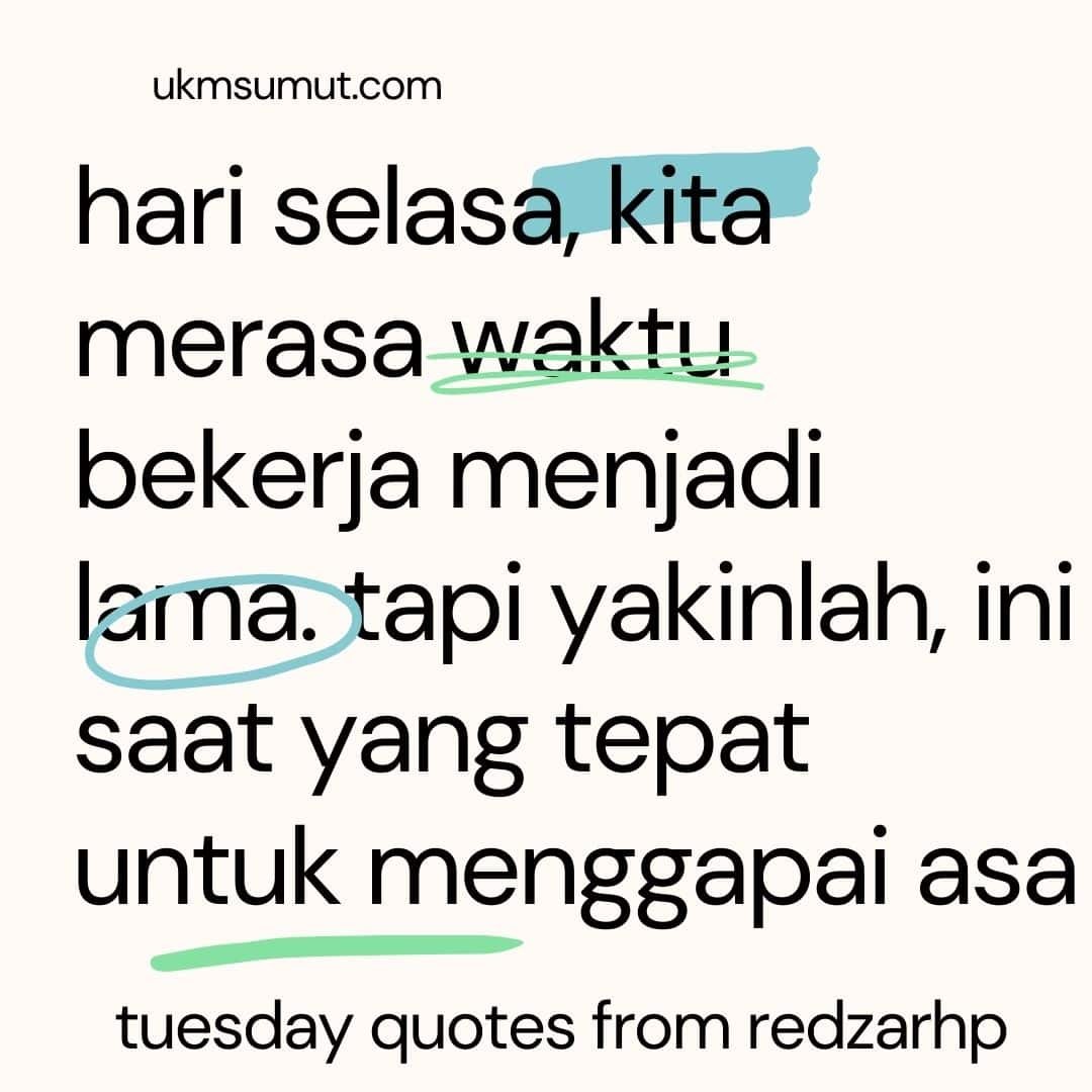 kata promosi selasa