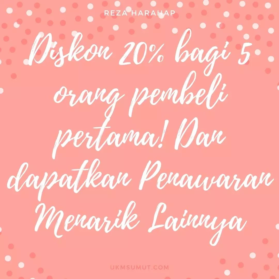 contoh kata promosi contoh caption jualan online